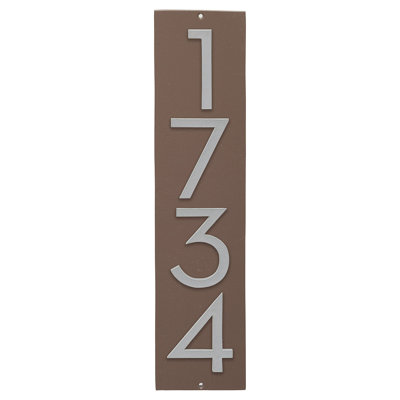 Plaque murale rectangulaire verticale flottante 6 po