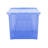 Wham Crystal 60L Plastic Storage Box Pack of 3 Tint Sparkle Blue