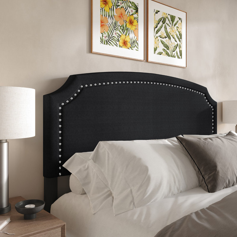 Richards Upholstered Headboard, Twin, Black