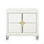 URIUNI GOLD NIGHTSTAND, TIROIRS ACCENTUSES D'OR