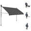Dakota Fields Fabric Cover Retractable Patio Awning-1194891237