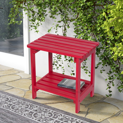 Casner Rectangular Outdoor Side Table