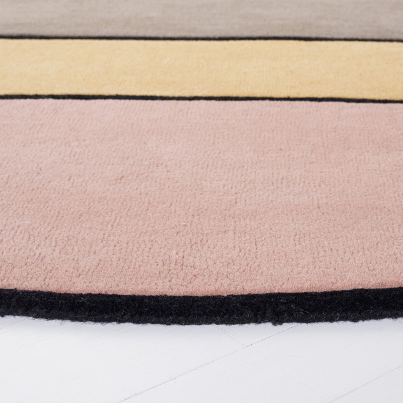Chao Hand Tufted New Zealand Wool Abstract Rug, Rectangle 5' x 8'