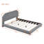 Lit plateforme en tissu d'ameublement Teddy