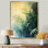 «Cortinez Fern Fronds In Green Pastels Impressionist I» - fougères, reproduction sur toile
