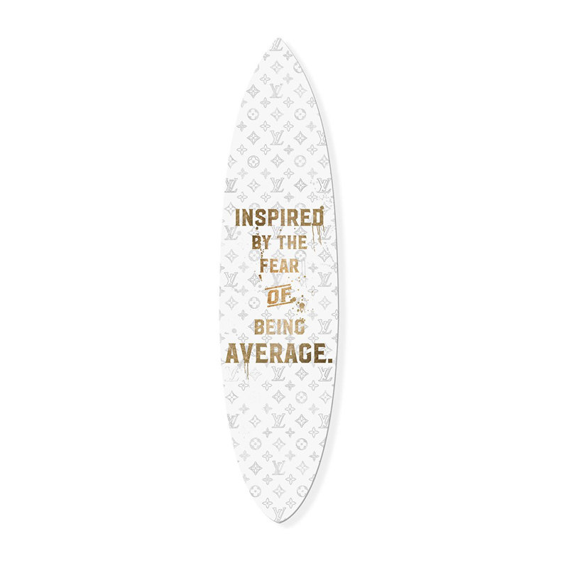 Not Average Surfboard Fashion and Glam Acrylic by Oliver Gal