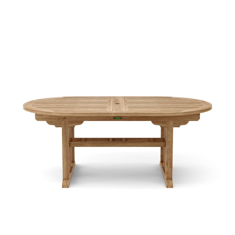 Sahara Outdoor 9 - Piece Teak Dining Set with Cushions
