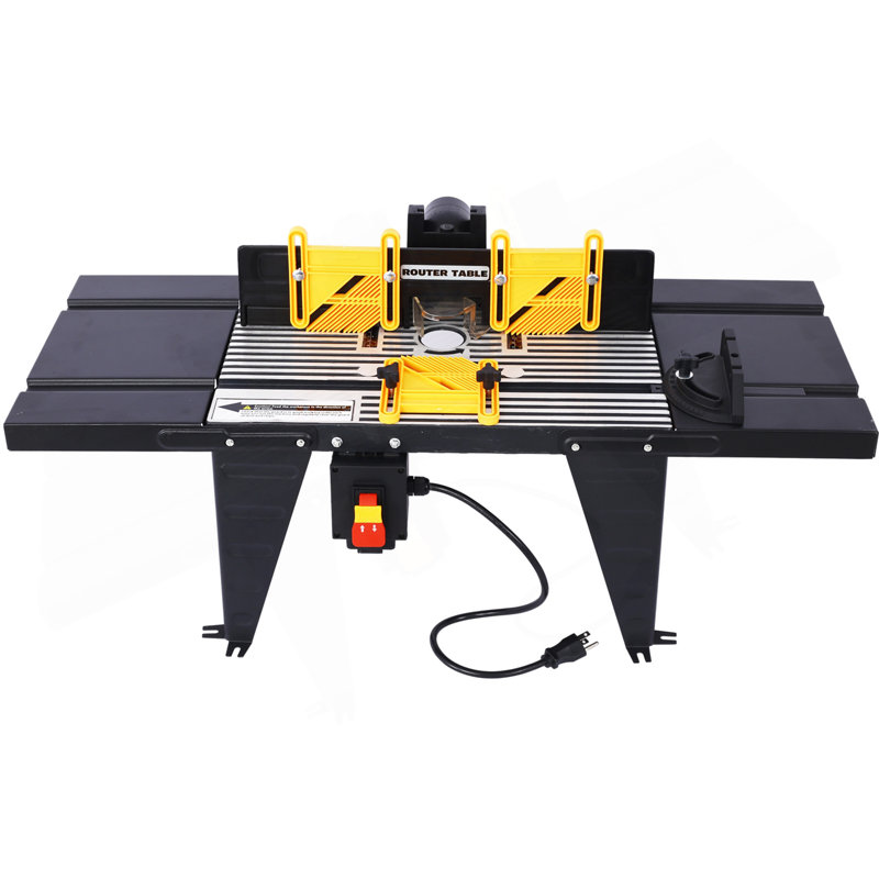 Outil de travail électrique pour table de toupie électrique, Noir