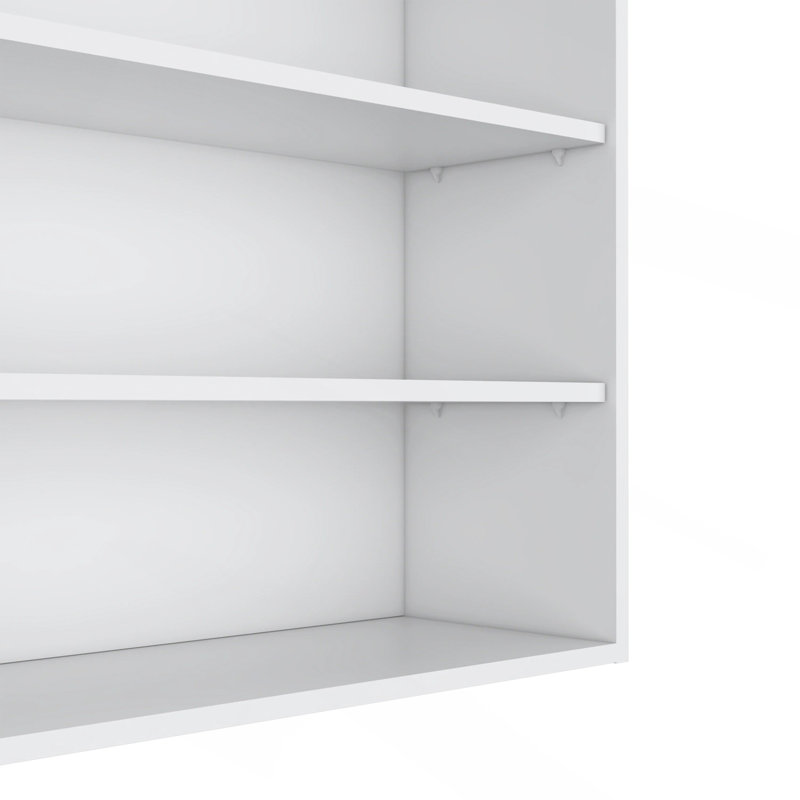 Armoire murale avec rangement ouvert, Blanc