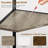 5 Tier Corner Wall Shelf Stand(Grey)-916271865