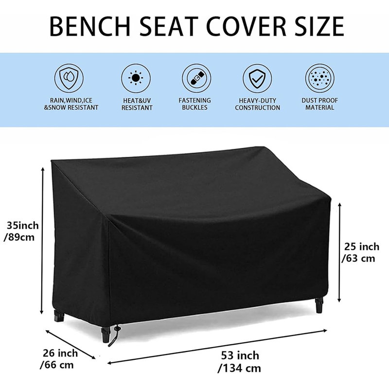 Housse de banc d'extérieur imperméable pour terrasse 2 places Outdoo ...