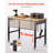 48" Workbench On Wheels Adjustable Height Table With Power Outlet & Pegboard-58735198