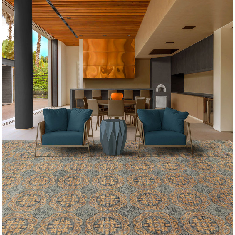 Tapis rectangulaire en laine Queens, Rectangle 8 pi x 10 pi