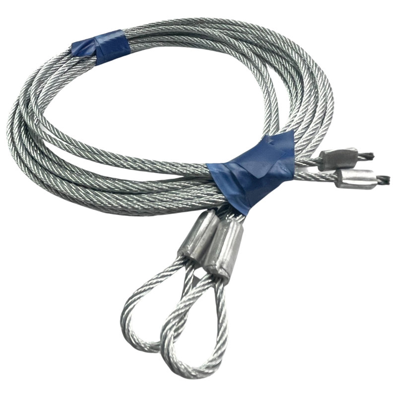 Câble de porte de garage 9 pi 6 po pour ressort à haute torsion (bleu)