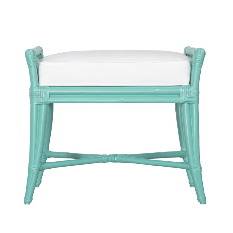 Banc rembourré Malacca, Blanc
