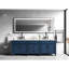 Miroir de salle de bain 118 "X 36" à DEL avec cadre en aluminium, 3 températures de couleur, fonction de mémoire, gradation continue, noir mat, améliorer l'efficacité de l'éclairage, brouillard, mémoire, ajouter du style à
