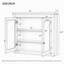 Armoire à pharmacie murale 91 x 71 cm (36 x 28 pouces), avec 2 miroirs et 2 tablettes réglables.-1713727879
