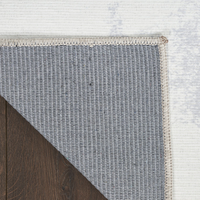 Dinene Machine Washable Cotton Area Rug with Non-Slip Backing, Rectangle 5'2" x 7'
