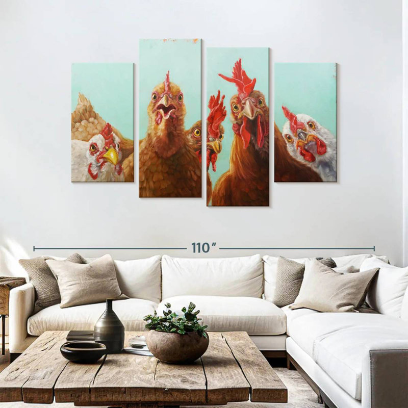 Brampt Chicken For Dinner, 54"H x 84"W