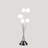 27.5" In 6-Light Acrylic Globe Aluminun Led Chrysanthe Metal Table Lamp-1043343902