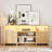 Highboy TV Stand, LED TV Stand For 80-Inch Tvs, Media Console Entertainment Center With Storage For Living Room, Oak