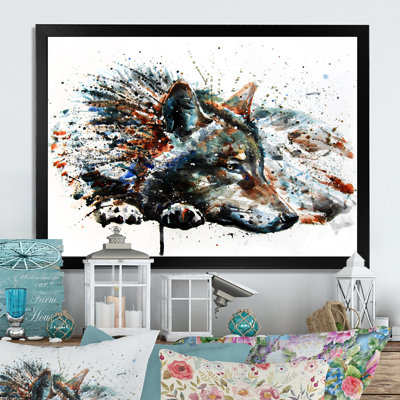 " Wolf Painting Animals Wildlife "