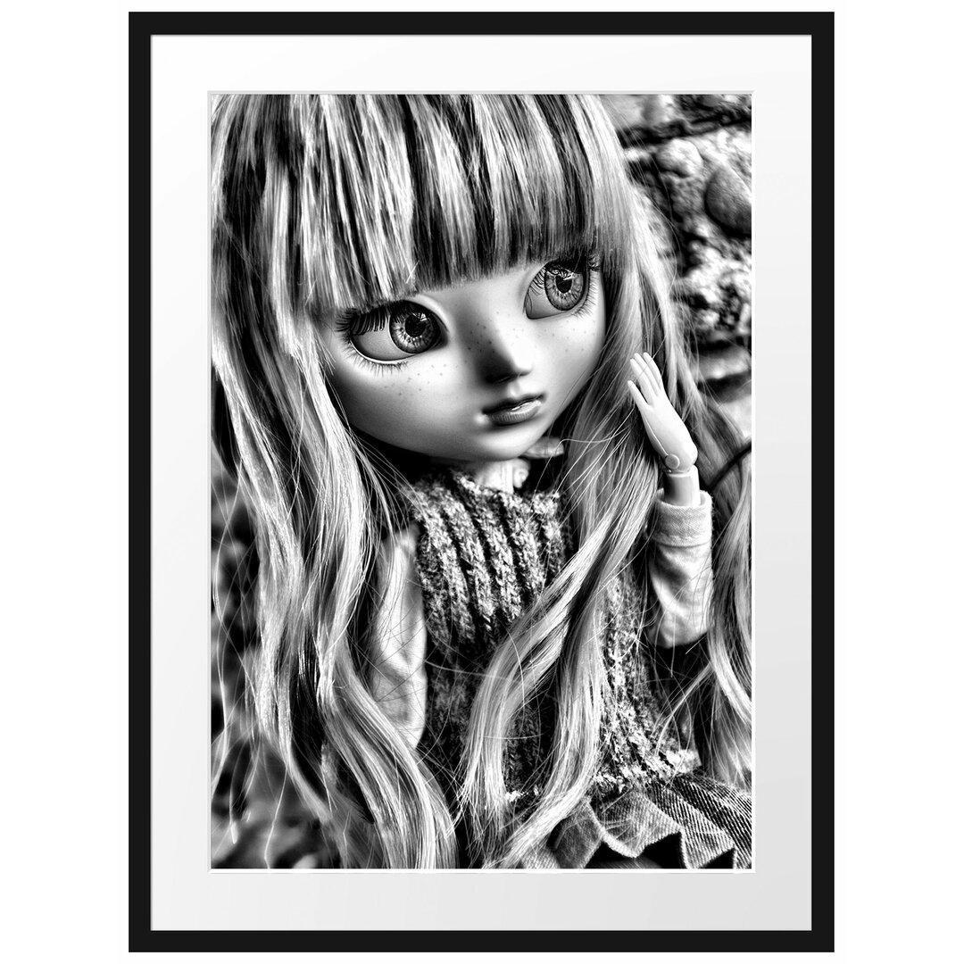 Gerahmtes Poster Pullip mit Augen