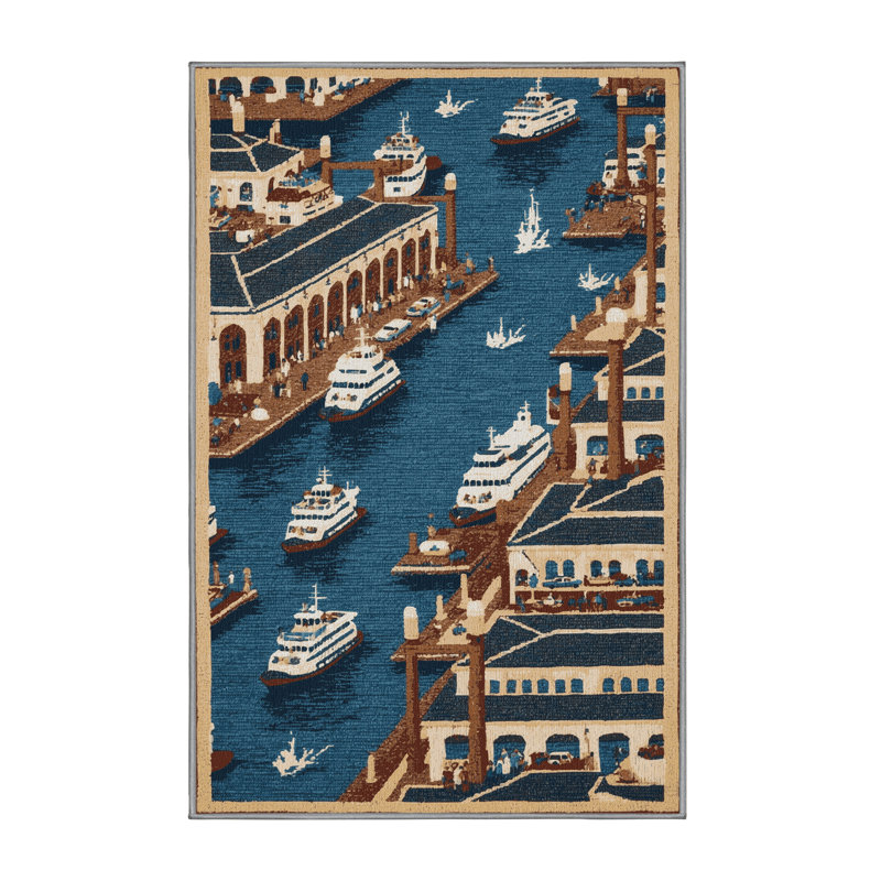 Tapis de transport gris lavable à la machine, Rectangulaire 2 pi x 3 pi