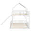 Structure de lit superposé avec glissade et échelle intégrée Wood House-918782128
