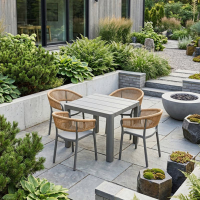 Plastic Patio Dining Set Table,