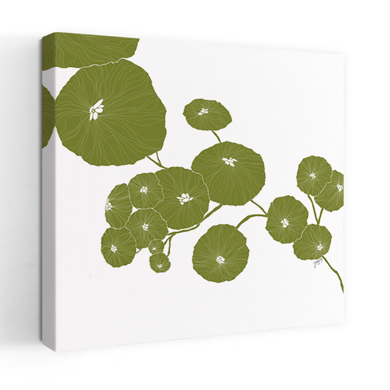 Pilea, art tropical abstrait, H 18 po x l 18 po