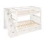 Lit superposé double au-dessus de double avec tablettes et 6 tiroirs de rangement-1450741677