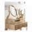 Wood Make-Up Vanity Table and Stool Set-1841239031