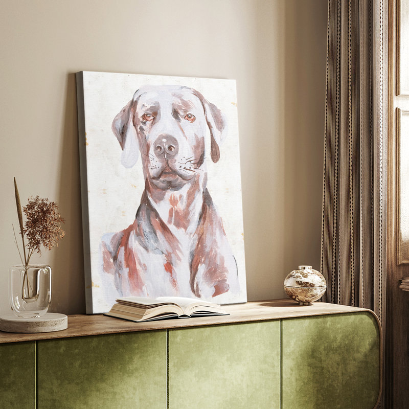 Chien assis I - galerie sur mesure, H 48 po x l 32 po
