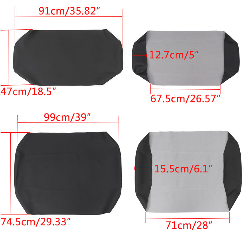 Golf Cart Front Seat Cover Staple On for E-Z-Go Workhorse  Microfiber Leather