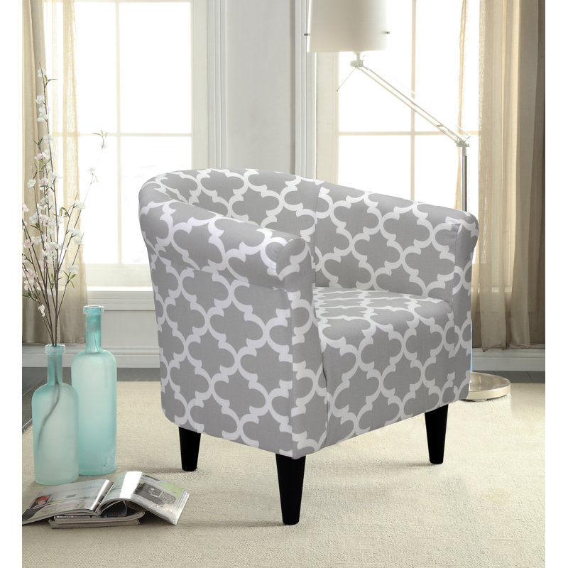 Cayeman 30.5" Wide Polyester Barrel Chair