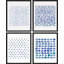 «Pastel Watercolor Blue Polygon Patterns», ensemble de 4 reproductions de cadres photo simples-97762719-97762720