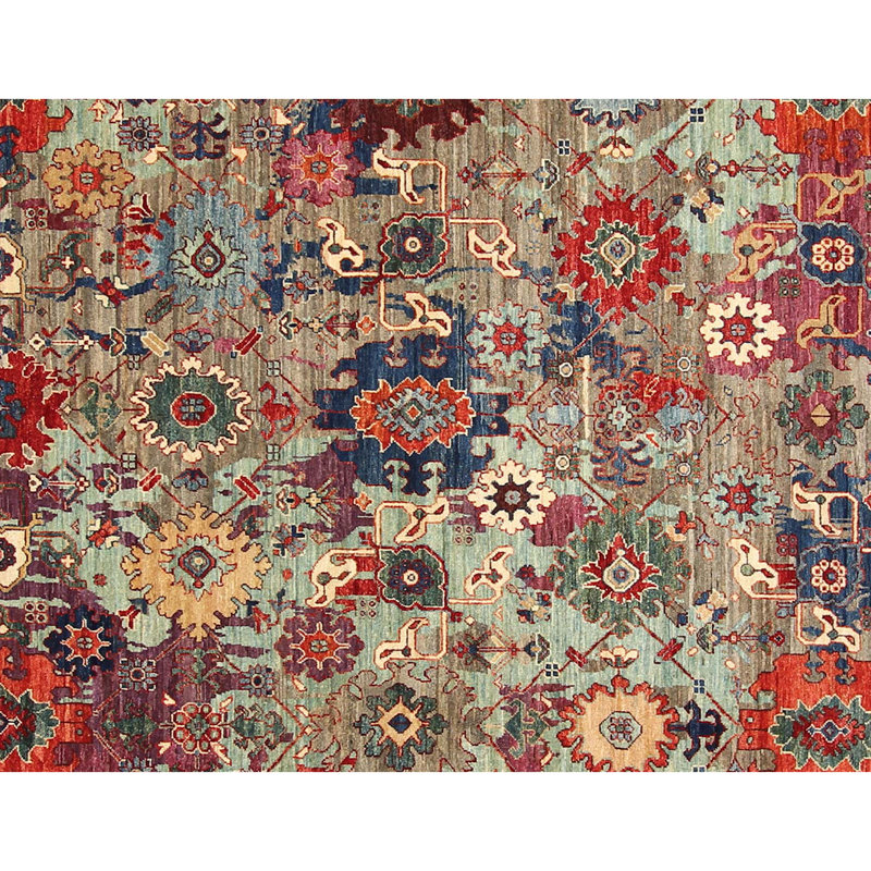 Tapis multicolore de haute qualité noué à la main
