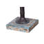 Support pour plante Handpump, finition bleu sarcelle, 20 x 20 x 39