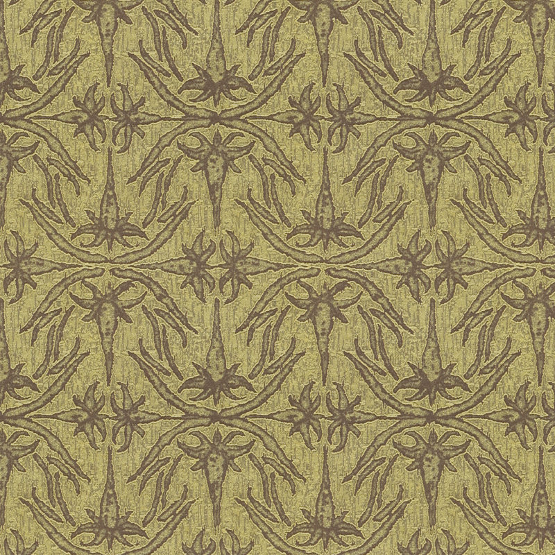 Lily Branch Fabric, Lime