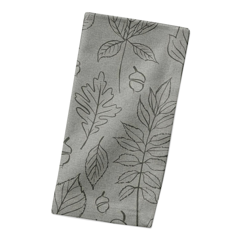 Serviette en coton 10 "Leaf, Vert
