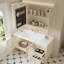 French retro style smart bathroom cabinet-111615381