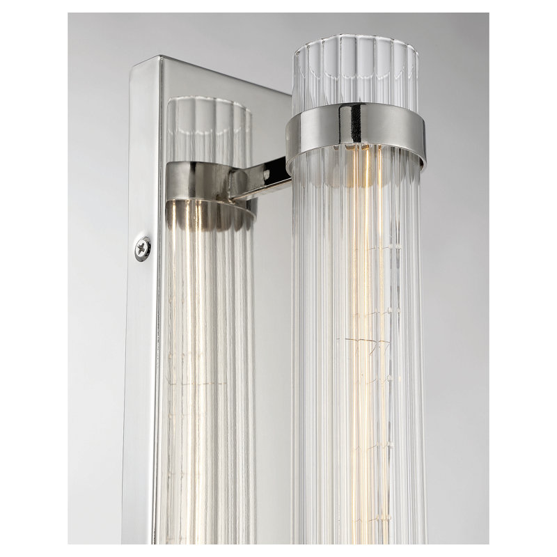 Anakyn 1 - Light Dimmable Flush Mount Sconce in Polished Nickel, Polished Nickel