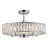 Modern 5 Light Chrome Round Crystal Chandelier-1439297598