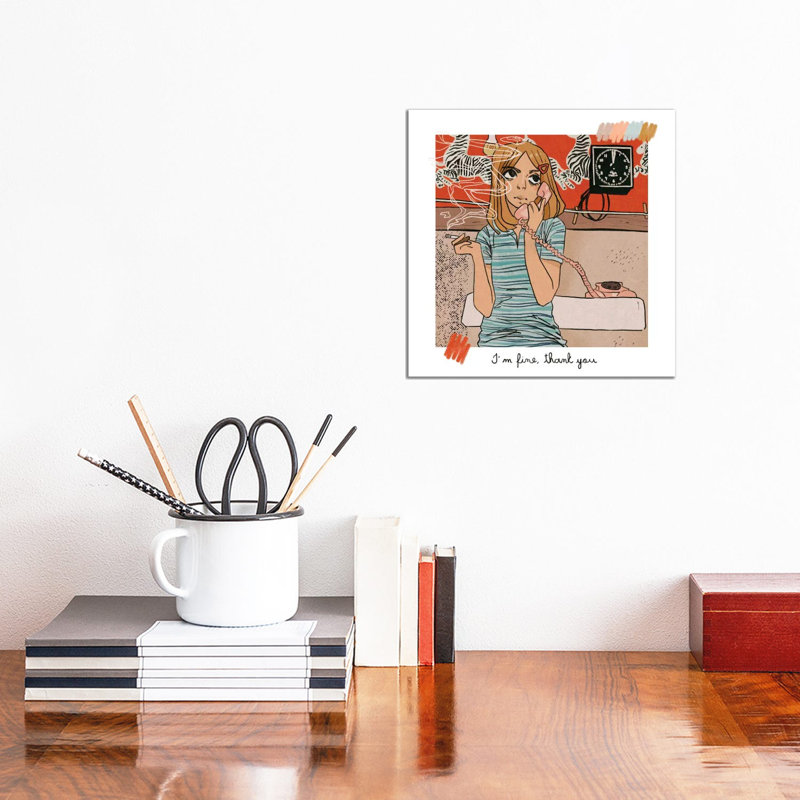 Margot Tenenbaum by Lucy Michelle - No Frame Gallery-Wrapped Canvas Giclée on Canvas, 30.48cm H x 30.48cm W