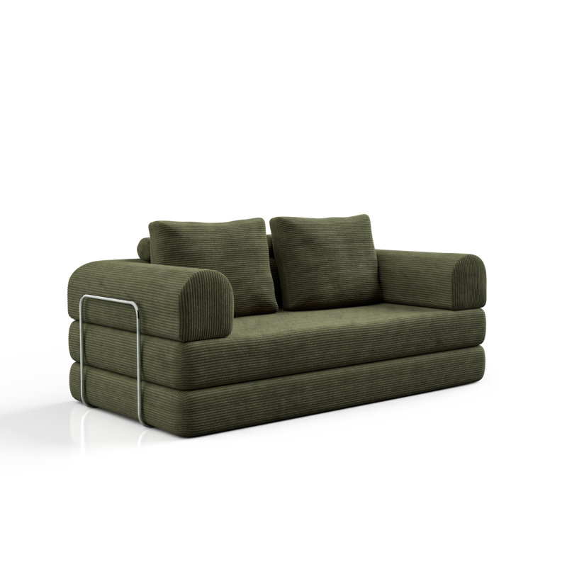 Canapé modulaire en mousse configurable Clair, Vert