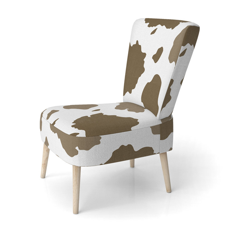 Chaise d'appoint rembourrée Brown Shades Cow - Cabin & Lodge