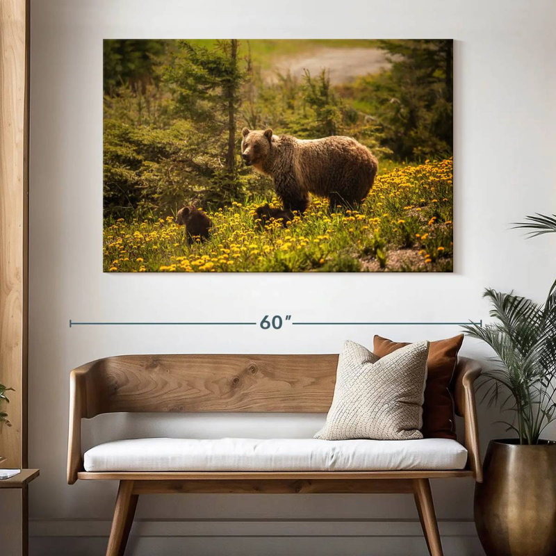 Grizzly canadien de Brampt, H 34 po x l 51 po