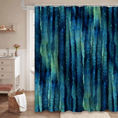 Rideau de douche Tie Dye Indigo
