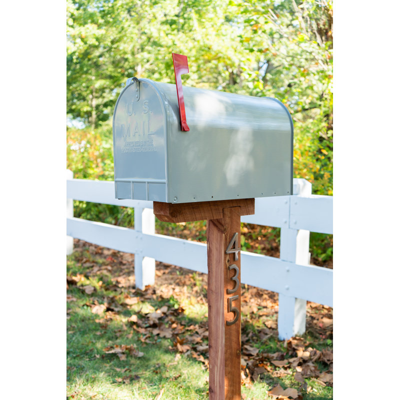 Boîte aux lettres en acier galvanisé Stanley, gris